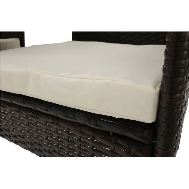 Zahradní dvojsed Lallea (hnědá)