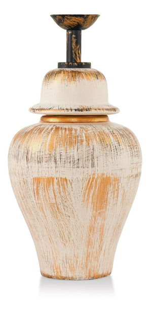 Stolní lampa Noxortta 2 (krémová + zlatá)