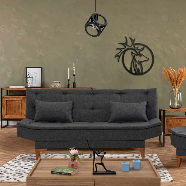Pohovka trojsedačka Santic (Antracit)