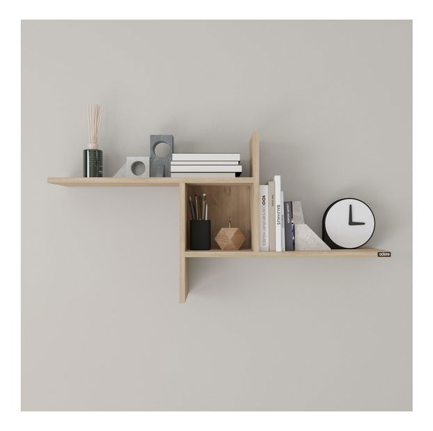 Nástěnná police Riona 1 (dub)