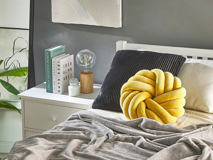 Polštář 30x30 cm ALEKKE (žlutá)