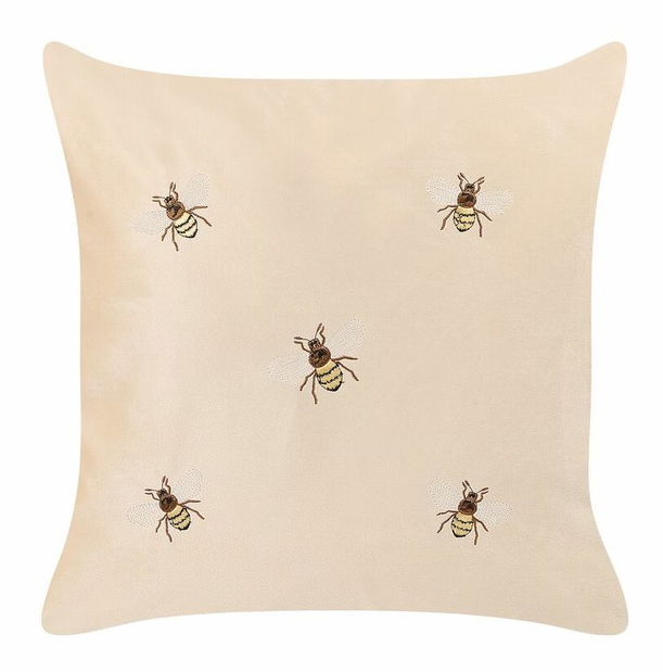 Sada 2 ozdobných polštářů 45 x 45 cm Talin (béžová)