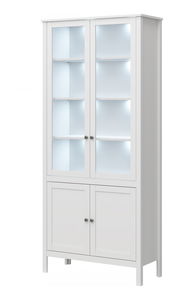 Vitrína Olna 2D2W (bílá)