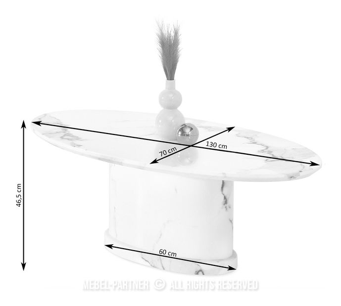 Konferenční stolek Bloqueando (mramor)