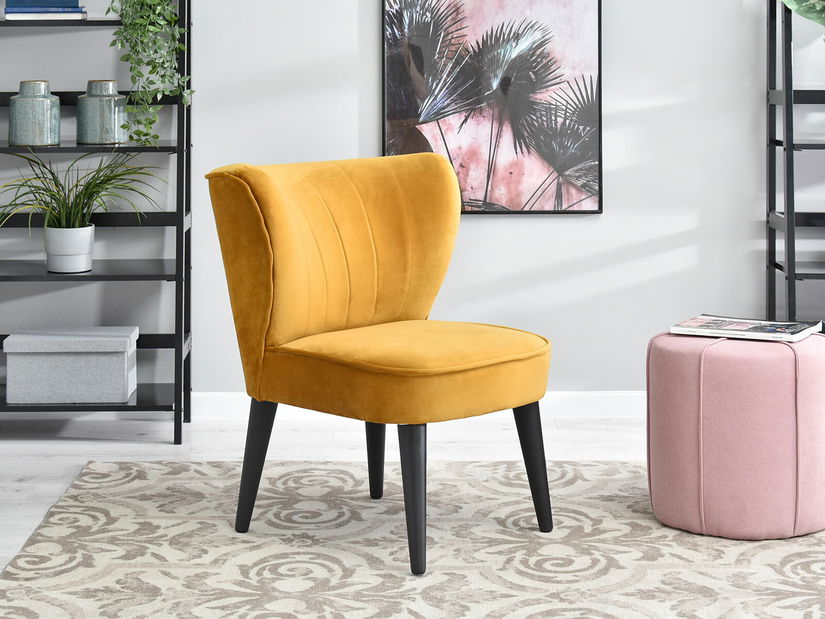 Relaxační křeslo Arginteno (medová + černá)