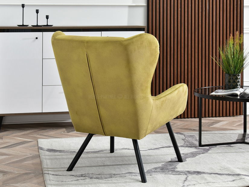 Designové křeslo Norweien (zlatá)