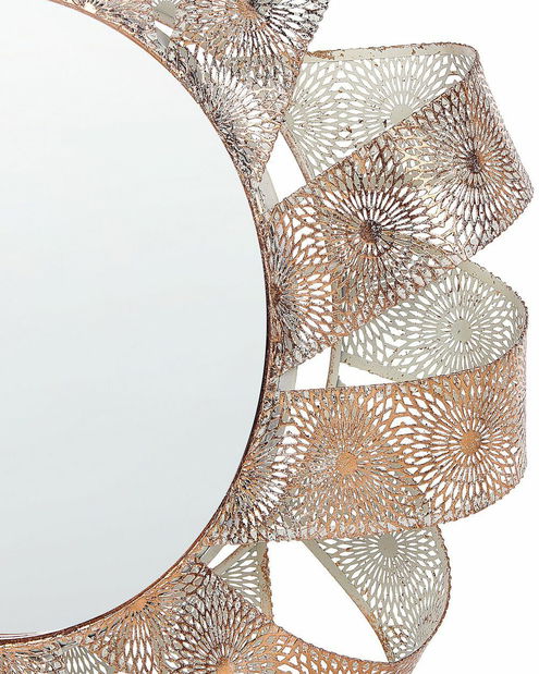 Nástěnné zrcadlo Manza (bílá)