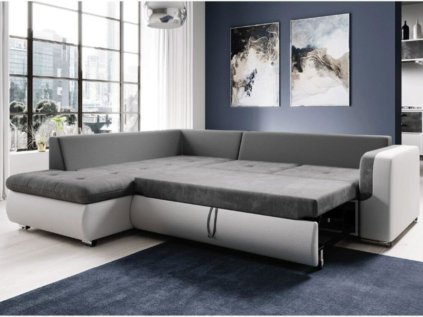 Rozkládací sedací souprava Foldo (seal 96 ekokůže) (L) 