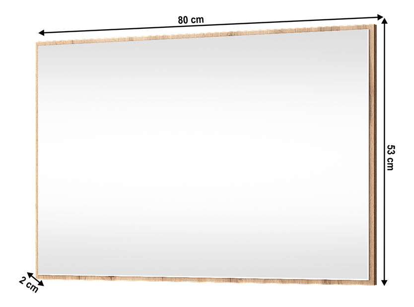 Zrcadlo 80 cm Mateo 80 (dub wotan)