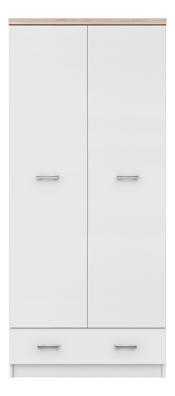 Šatní skříň Tianna 2d1s (bílá)