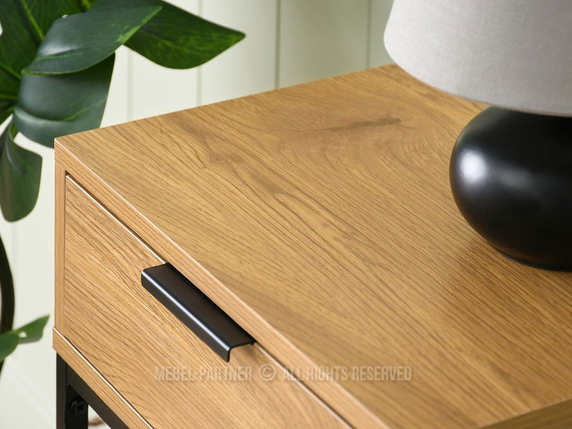 Konzolový stolek Norma S (dub + černá)