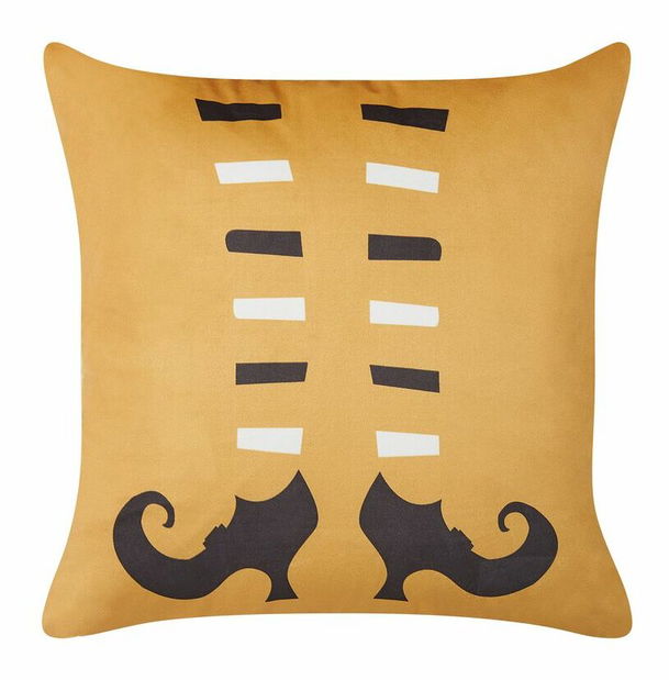 Sada 2 ozdobných polštářů 45 x 45 cm Covas (oranžová)