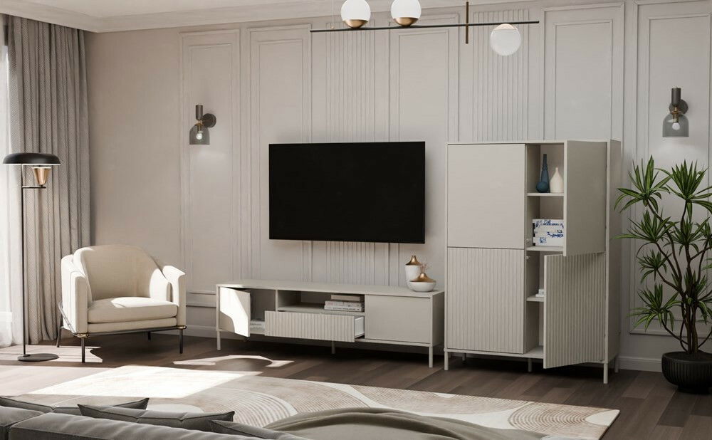 TV skříňka Kamarussa Slim 160 (kašmír)