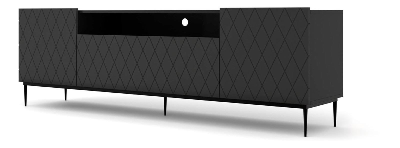 TV stolek/skříňka Dintanna 193 (černá + černá)