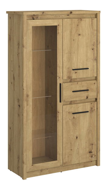 Vitrína Andra 2D1W1S (dub artisan)