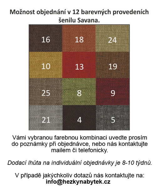 Rohová sedací souprava U York hnědá (L)