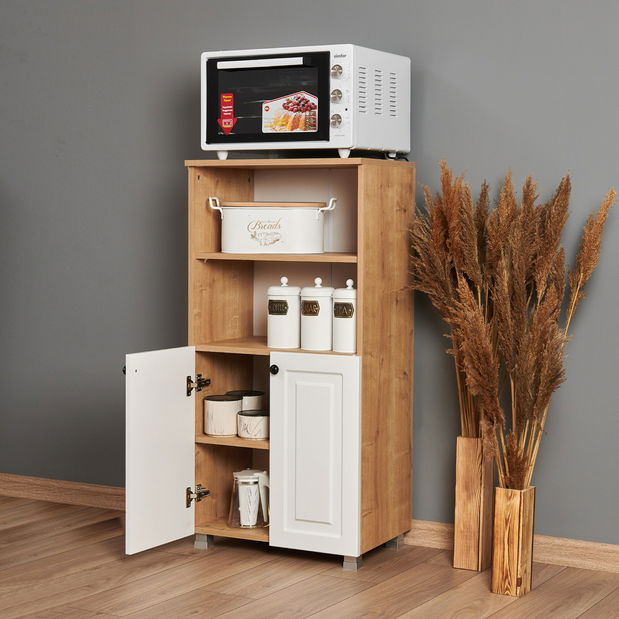 Příborník Tuvantille 17 (dub safírový + ořech)