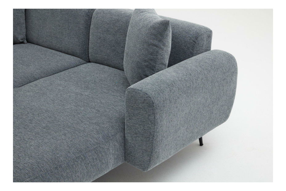 Rohová sedací souprava Slider (P) (antracit)