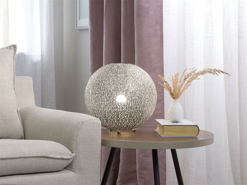 Stolní lampa Fania (stříbrná)