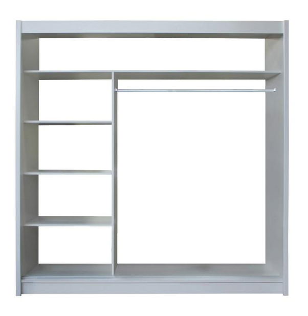 Šatní skříň Magnet 203 (bílá + černá)