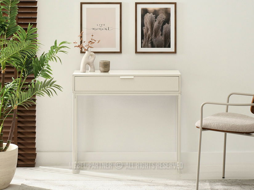 Konzolový stolek Noventa M (krémová)