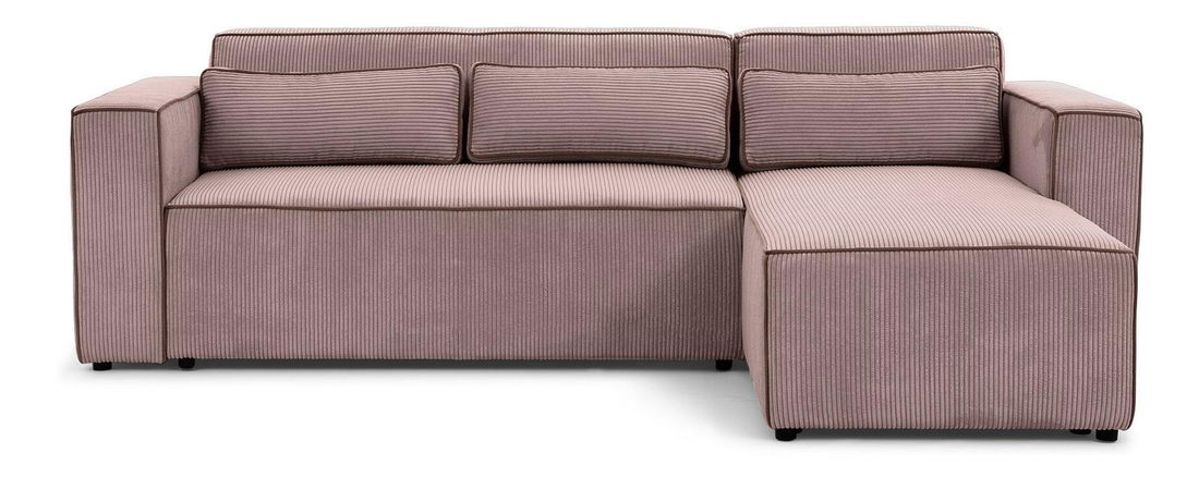 Rohová sedačka Castello 1 (růžová) (P)