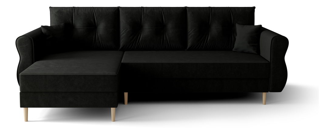 Rohová sedací souprava Arcane L (černá) (L)