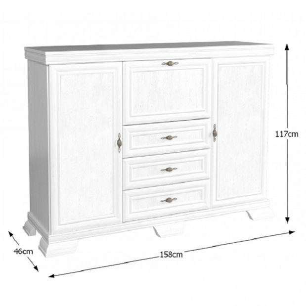 Barová skříňka Kraz KK6P (sosna andersen)