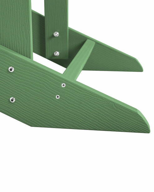 Zahradní židle s podnožkou Adack (tmavě zelená)