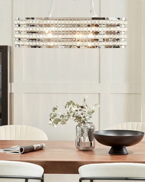 Závěsná lampa Cave (stříbrná)