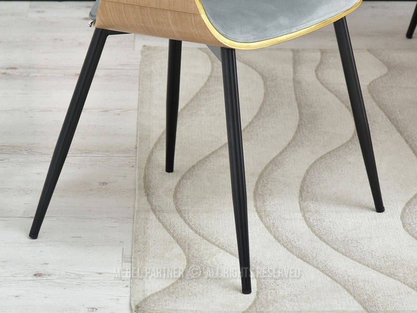 Židle Rolf K (dub šedý + černá)