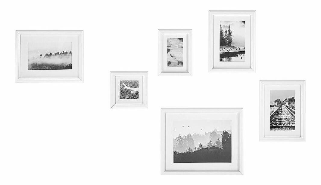 Rám pro fotografie 6 ks Zimbabwe (bílá)