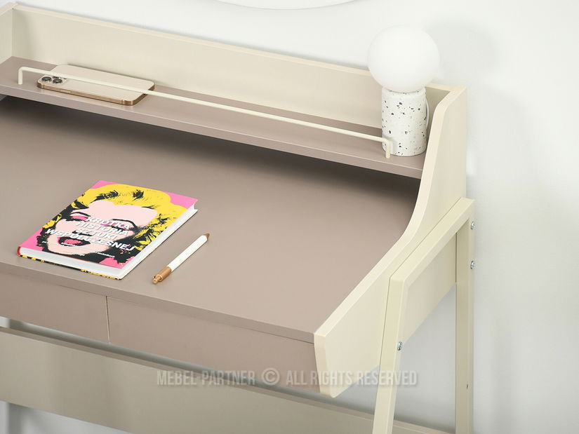 PC stolek Borge (béžová + krémová)