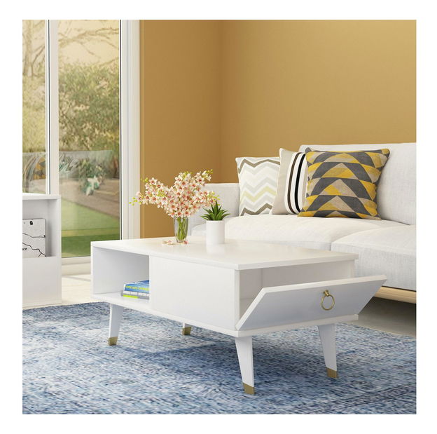 Konferenční stolek Papina (bílá)