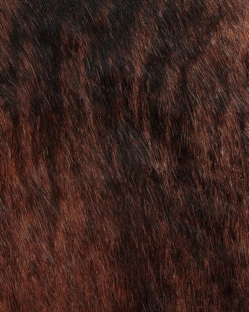 Koberec z hovězí kůže 2-3 m² Nasku (tmavě hnědá)