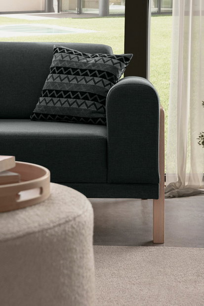 Rohová sedačka Lattino (krémová) (P)