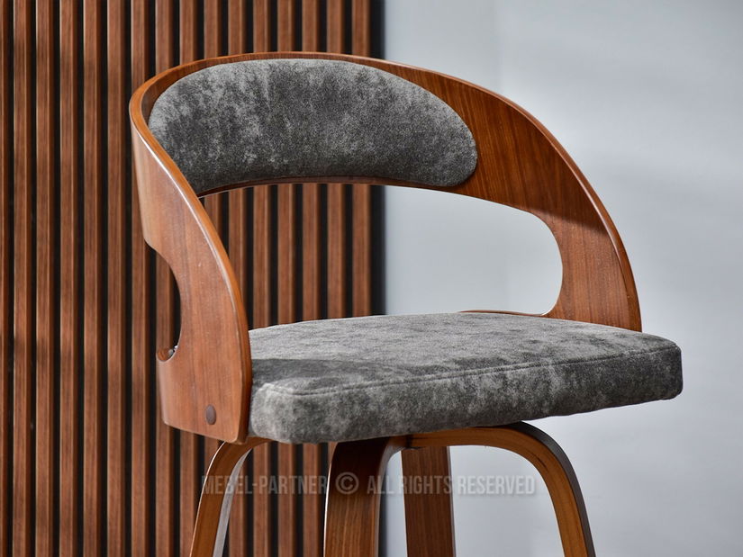 Židle Hook (ořech + chromová)