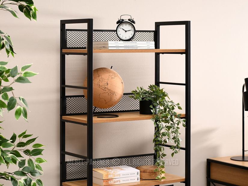 Regál Danube B (dub + černá)