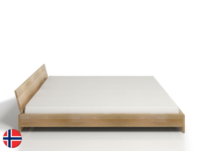 Manželská postel 160 cm Naturlig Galember Long (buk) (s roštem)