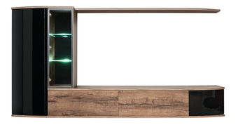 Obývací stěna Derek 20 DMS DK (dub monastyr + černá)