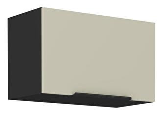 Horní kuchyňská skříňka Arikona 60 GU 36 1F (kašmír + černá)
