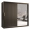 Šatní skříň se zrcadlem 200 cm Riana Wa 2 200 (černá)