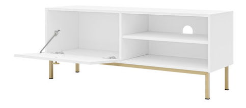 TV skříňka Probazzo 1KW (bílá + zlatá)