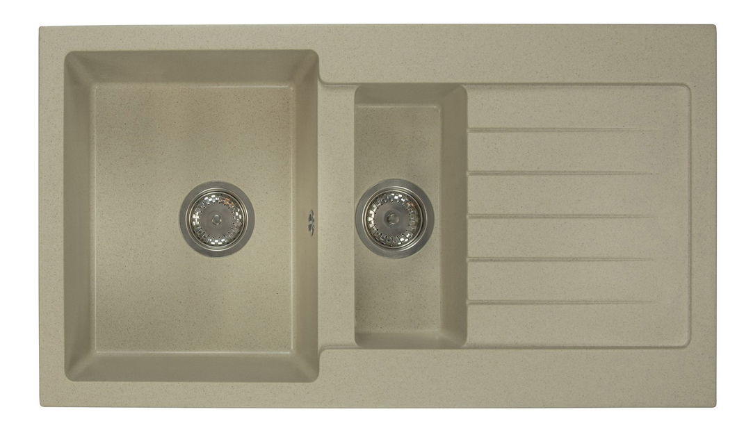 Kuchyňský dřez Altava (béžová) (s 1 otvorem pro baterii) (P)