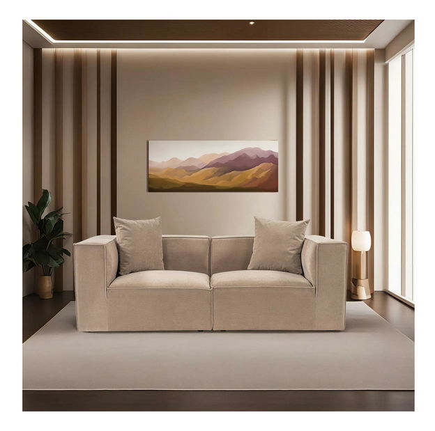 Pohovka dvousedačka Soraketta (cappuccino)