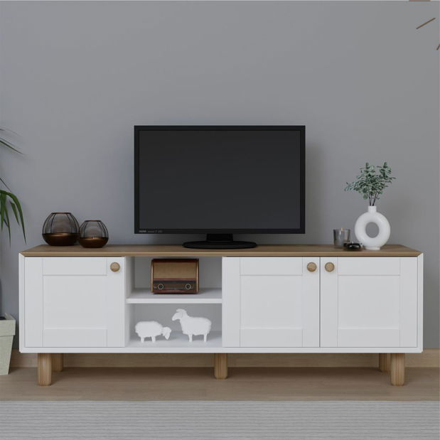 TV skříňka Bohema (bílá)