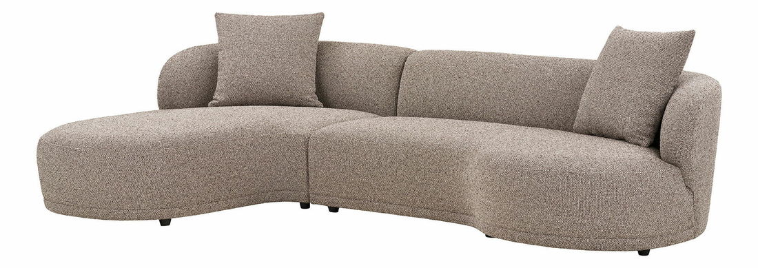 Rohová sedací souprava (L) Kaveria (hnědá)