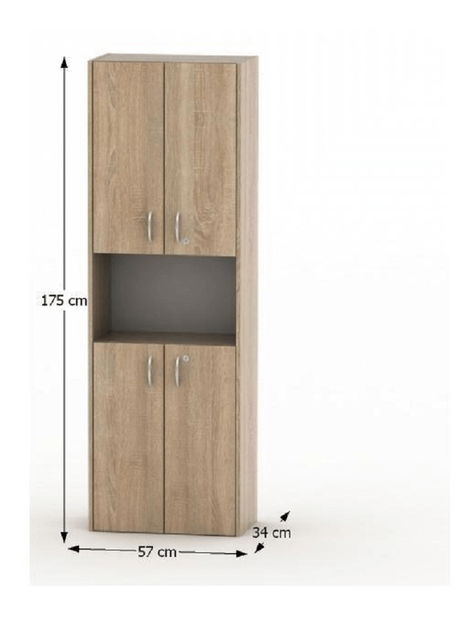 Regál Asista AS 003 dub sonoma