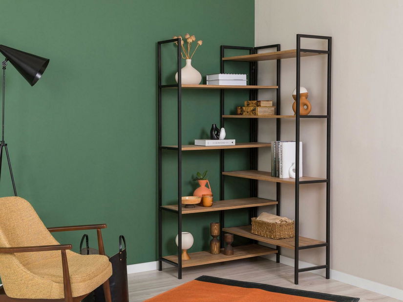 Regál Punale 1 (borovice atlantická + černá)