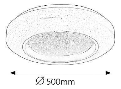 Stropní svítidlo Taylor 2298 (bílá) (stmívatelné)